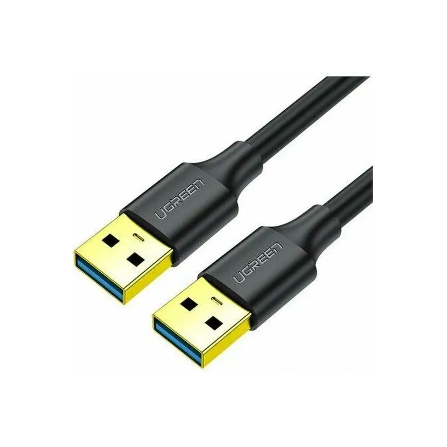Кабель UGREEN USB-A 3.0 Male to Male Cable 3m US128 Black (90576) - фото 1