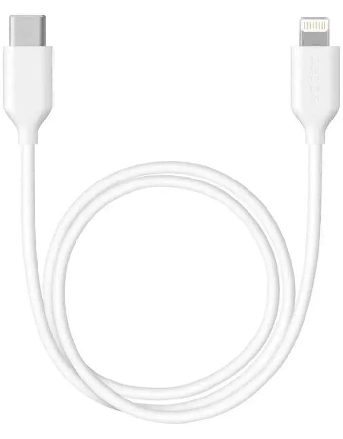 Кабель Type C - Lightning MFI 1,2m Deppa белый (72231) защитное стекло для apple iphone 6 plus apple iphone 6s plus черная рамка