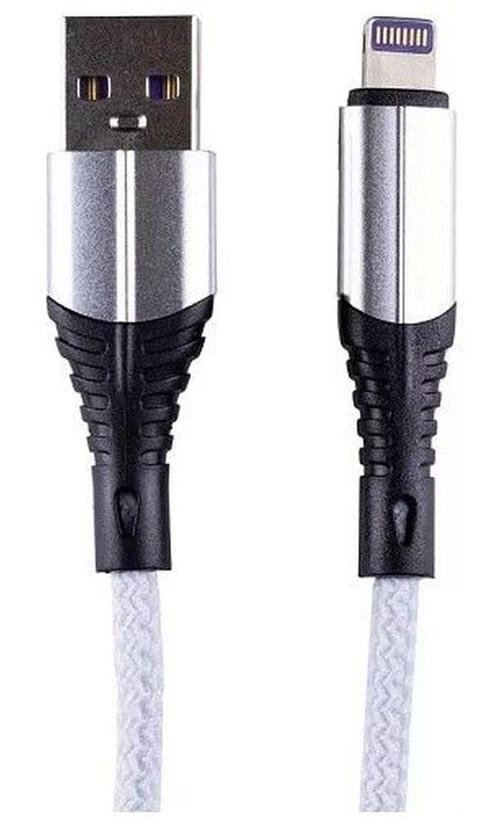 Кабель Zibelino USB-A - Lightning 1m ZDNC-APL-WHT 2.1А белый кабель зарядный для айфона