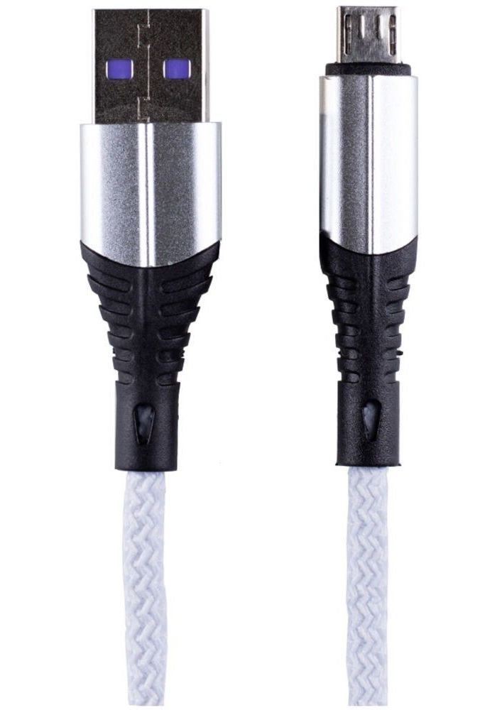Кабель Zibelino USB-A - MicroUSB 1m ZDNC-MIC-WHT 2.1А белый