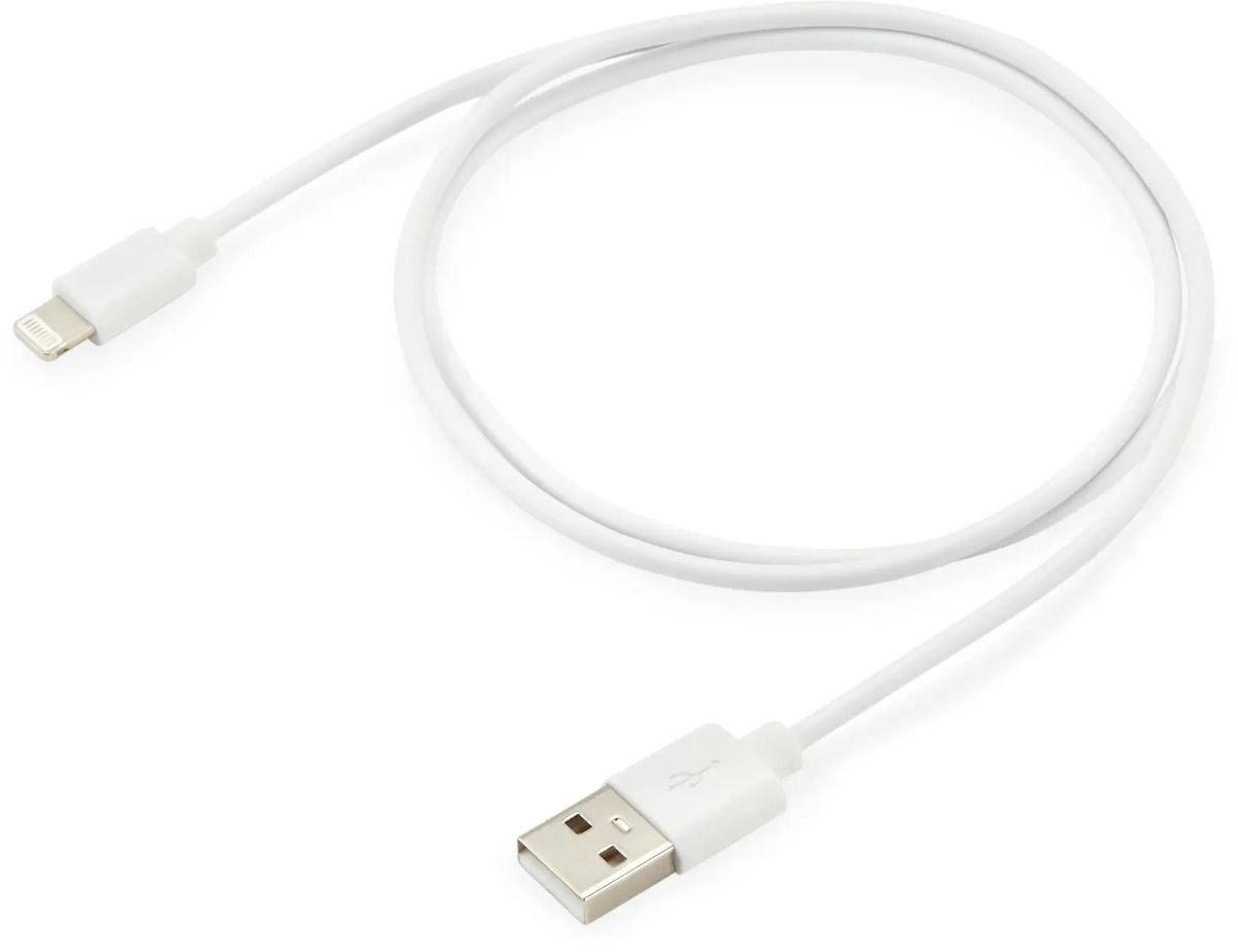 Кабель Buro BHP LIGHTNING 0.8 USB (m)-Lightning (m) 0.8м белый - фото 1