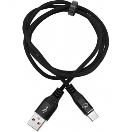 Кабель Digma DG-USBA-С-1M-27W USB (m)-USB Type-C (m) 1м черный - фото 3