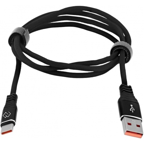 Кабель Digma DG-USBA-С-1M-27W USB (m)-USB Type-C (m) 1м черный - фото 2