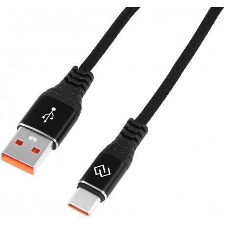 Кабель Digma DG-USBA-С-2M-27W USB (m)-USB Type-C (m) 2м черный - фото 7