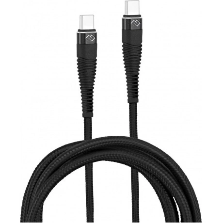 Кабель Digma DG-USBС-C-1M-100W USB Type-C (m)-USB Type-C (m) 1м черный - фото 4