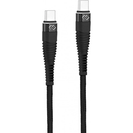Кабель Digma DG-USBС-C-1M-100W USB Type-C (m)-USB Type-C (m) 1м черный - фото 5