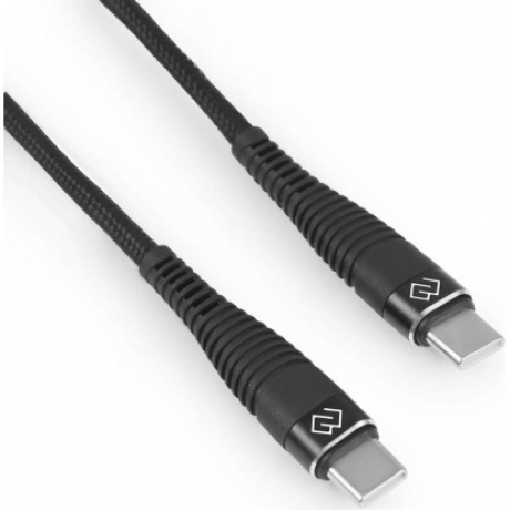Кабель Digma DG-USBС-C-1M-100W USB Type-C (m)-USB Type-C (m) 1м черный - фото 6