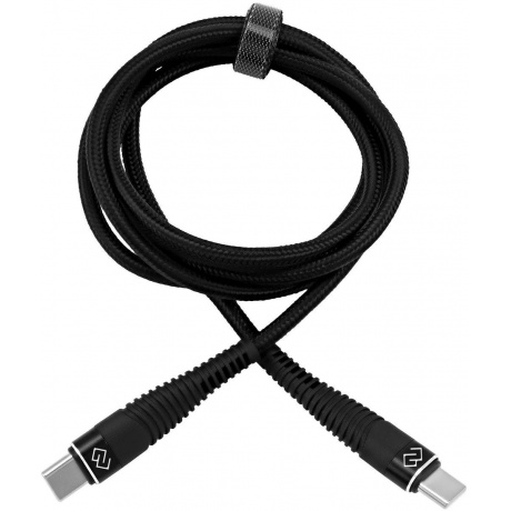 Кабель Digma DG-USBС-C-1M-100W USB Type-C (m)-USB Type-C (m) 1м черный - фото 3
