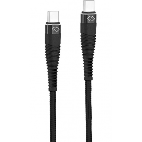 Кабель Digma DG-USBС-C-1M-100W USB Type-C (m)-USB Type-C (m) 1м черный - фото 5
