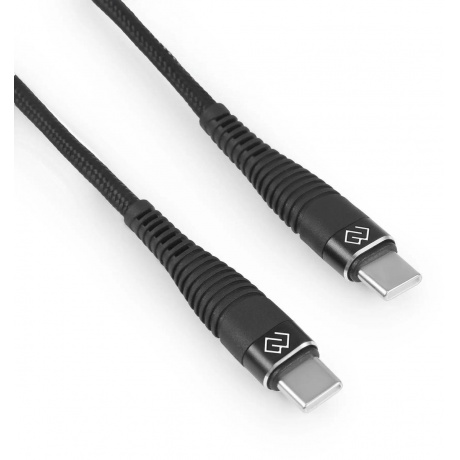 Кабель Digma DG-USBС-C-1M-100W USB Type-C (m)-USB Type-C (m) 1м черный - фото 6