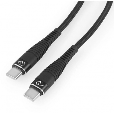 Кабель Digma DG-USBС-C-1M-100W USB Type-C (m)-USB Type-C (m) 1м черный - фото 7