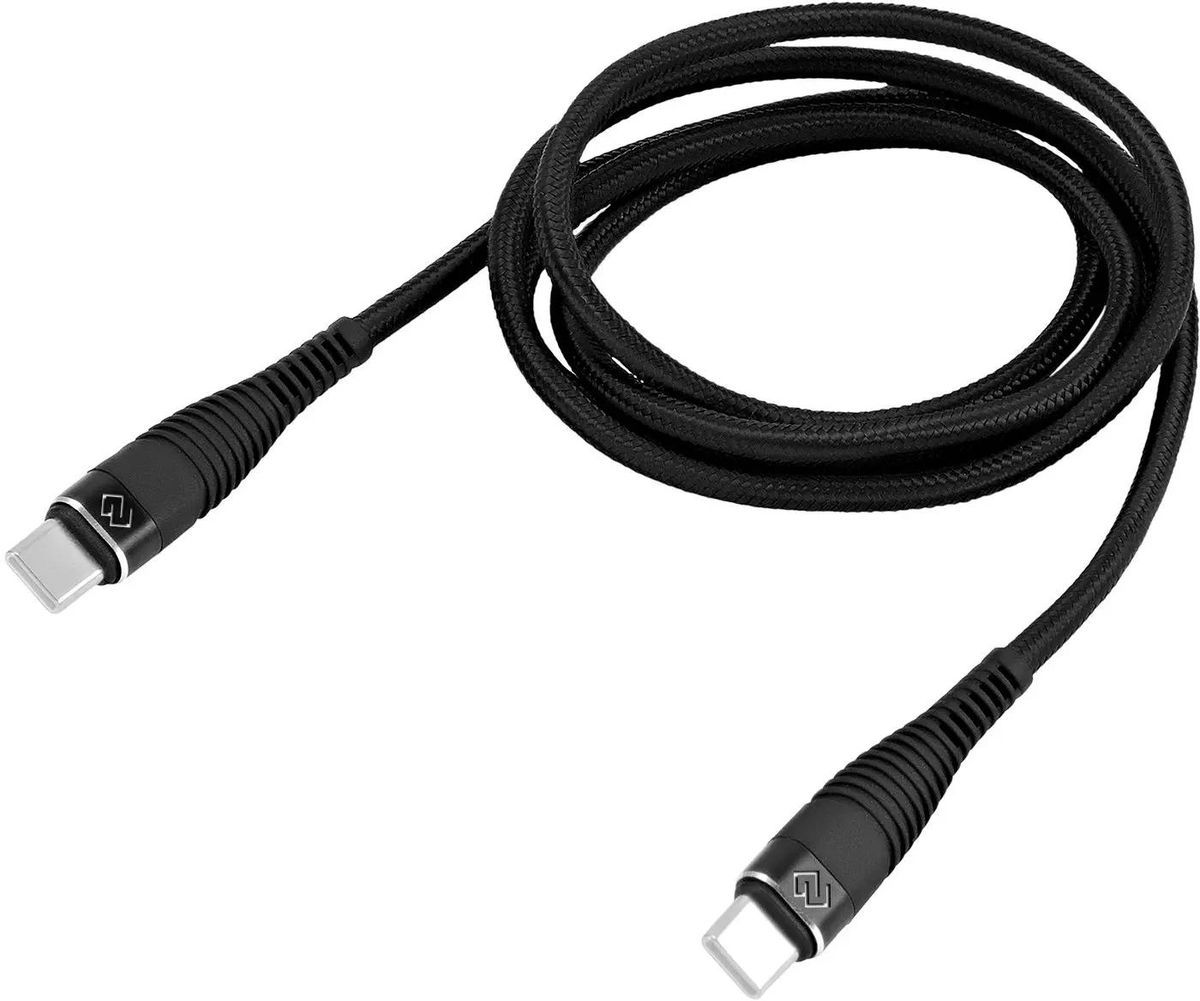 Кабель Digma DG-USBС-C-1M-100W USB Type-C (m)-USB Type-C (m) 1м черный - фото 1