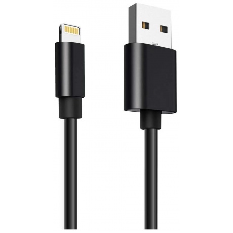 

Кабель Ginzzu GC-501B USB (m)-Lightning (m) 1м черный
