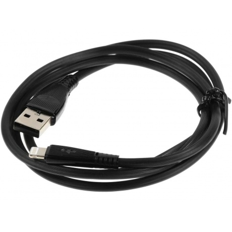 Кабель Itel L21s(ICD-L21s) USB (m)-Lightning (m) 1м черный (упак.:1шт) - фото 2