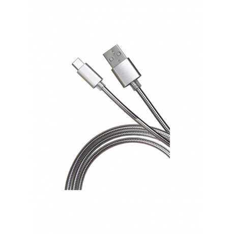 

Кабель Premier 5-933M2 1.0S USB-A-USB Type-C (m) 1м серебристый пакет, Серебро