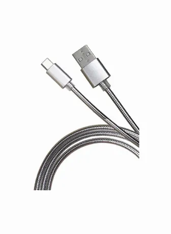 Кабель Premier 5-933M2 1.0S USB-A-USB Type-C (m) 1м серебристый ...