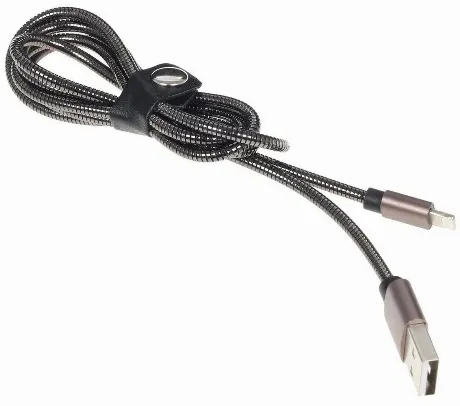 Дата-кабель UFC S7 (металлическая обмотка) USB - 8 - pin для App...