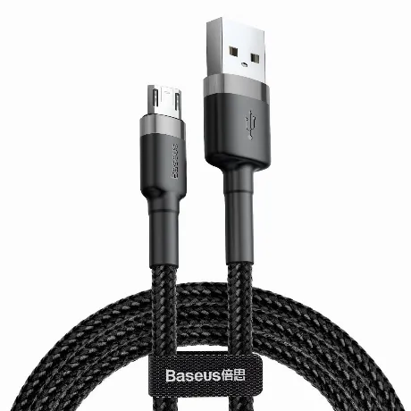 Кабель Baseus Cafule 1m Gray/Black (CAMKLF-BG1)