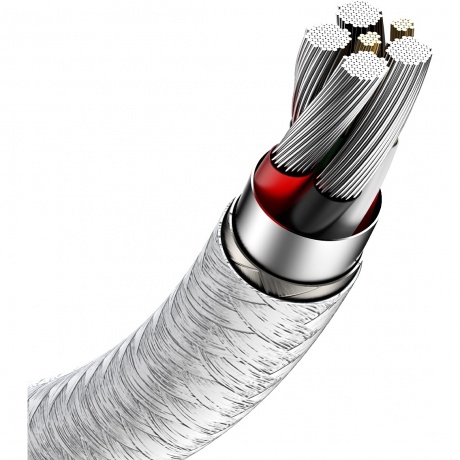 Кабель Baseus Cafule 2m White (CAKF000202) - фото 7