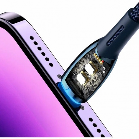 Кабель Baseus Glimmer 2m Blue (CADH000303) - фото 7