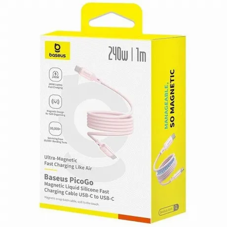 Кабель Baseus PicoGo 1м Baby Pink (P10376800411-00)