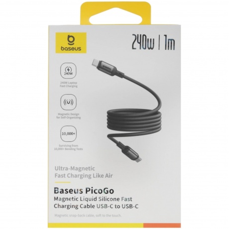 Кабель Baseus PicoGo 1м Cosmic Black (P10376800121-00) - фото 5
