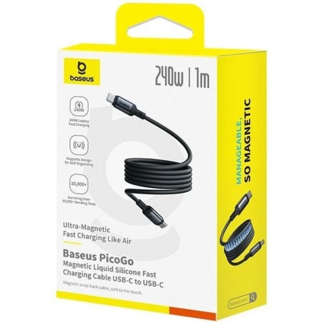 Кабель Baseus PicoGo 1м Cosmic Black (P10376800121-00) - фото 6