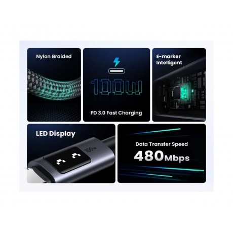 Кабель Ugreen L509 Gray (35513) - фото 5