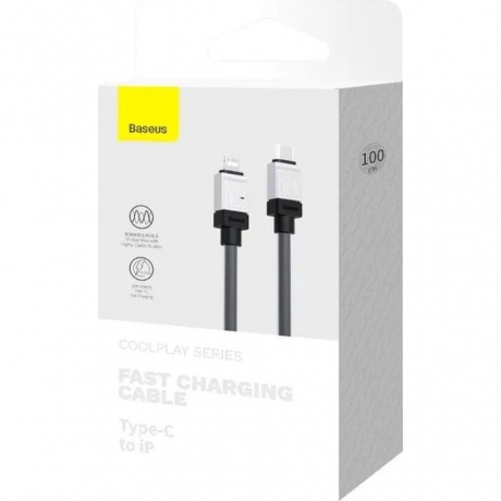 Кабель Baseus CoolPlay 1m Black (CAKW000001) - фото 7