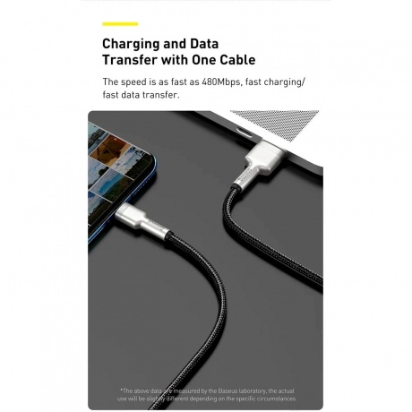 Кабель Baseus Cafule 1m White (CAKF000102) - фото 11