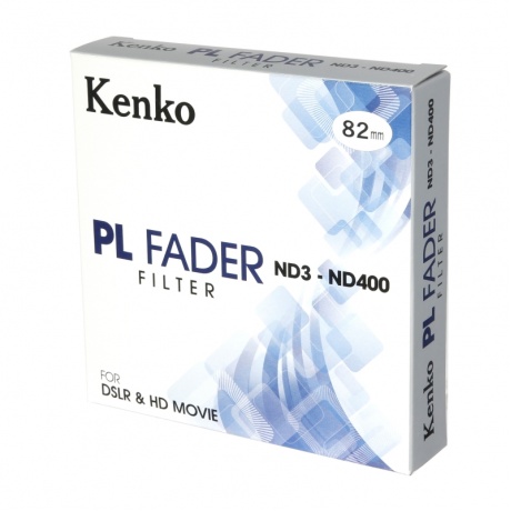 Фильтр Нейтрально-серый KENKO 82S PL FADER с переменной плотностью ND3-ND400 - фото 2