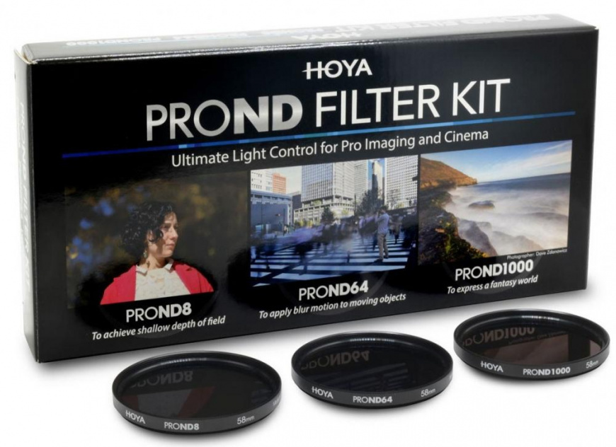 Набор фильтров Hoya Filter Kit Pr ND FILTER KIT 8/64/1000 82mm 0024066069078 - фото 1