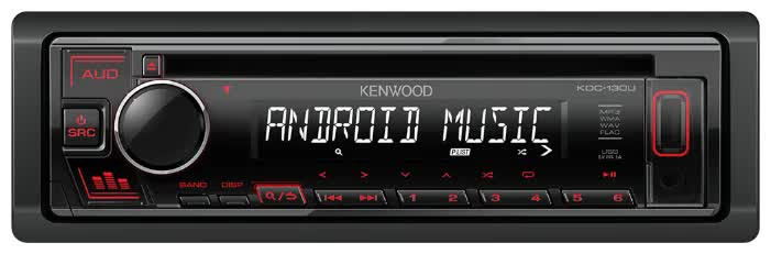 Автомагнитола CD Kenwood KDC-130UR 1DIN 4x50Вт