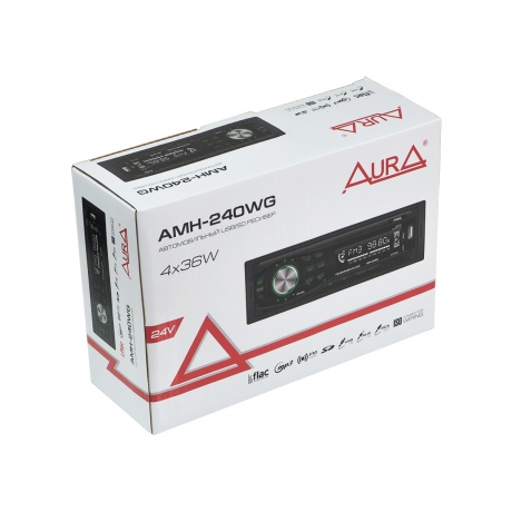 Автомагнитола Aura AMH-240WG зеленая подсветка - фото 1