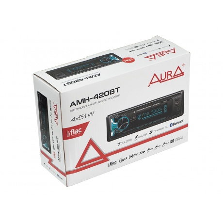 Автомагнитола Aura AMH-420BT мультицвет - фото 2