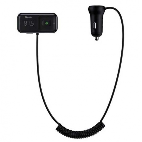 FM-трансмиттер Baseus T Typed S-16 Wireless MP3 Car Charger (CCTM-E01) Black - фото 1