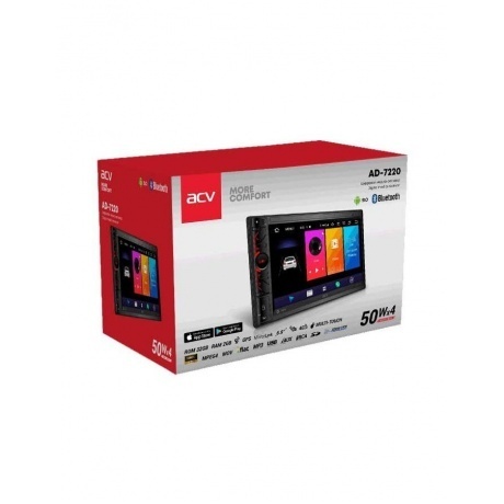 Автомагнитола ACV AD-7220 2din 6.9" Android 9 - фото 6
