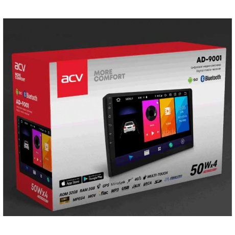 Автомагнитола ACV AD-9001 2din 9&quot; Android 9 - фото 6