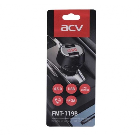 Автомобильный FM-трансмиттер ACV FMT-119B - фото 3