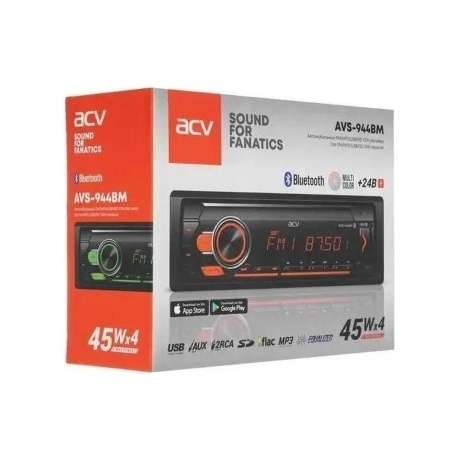 Автомагнитола ACV AVS-944BM 1DIN 4x50Вт - фото 8