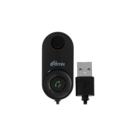 FM-трансмиттер Ritmix FMT-B400 черный MicroSD BT USB - фото 2