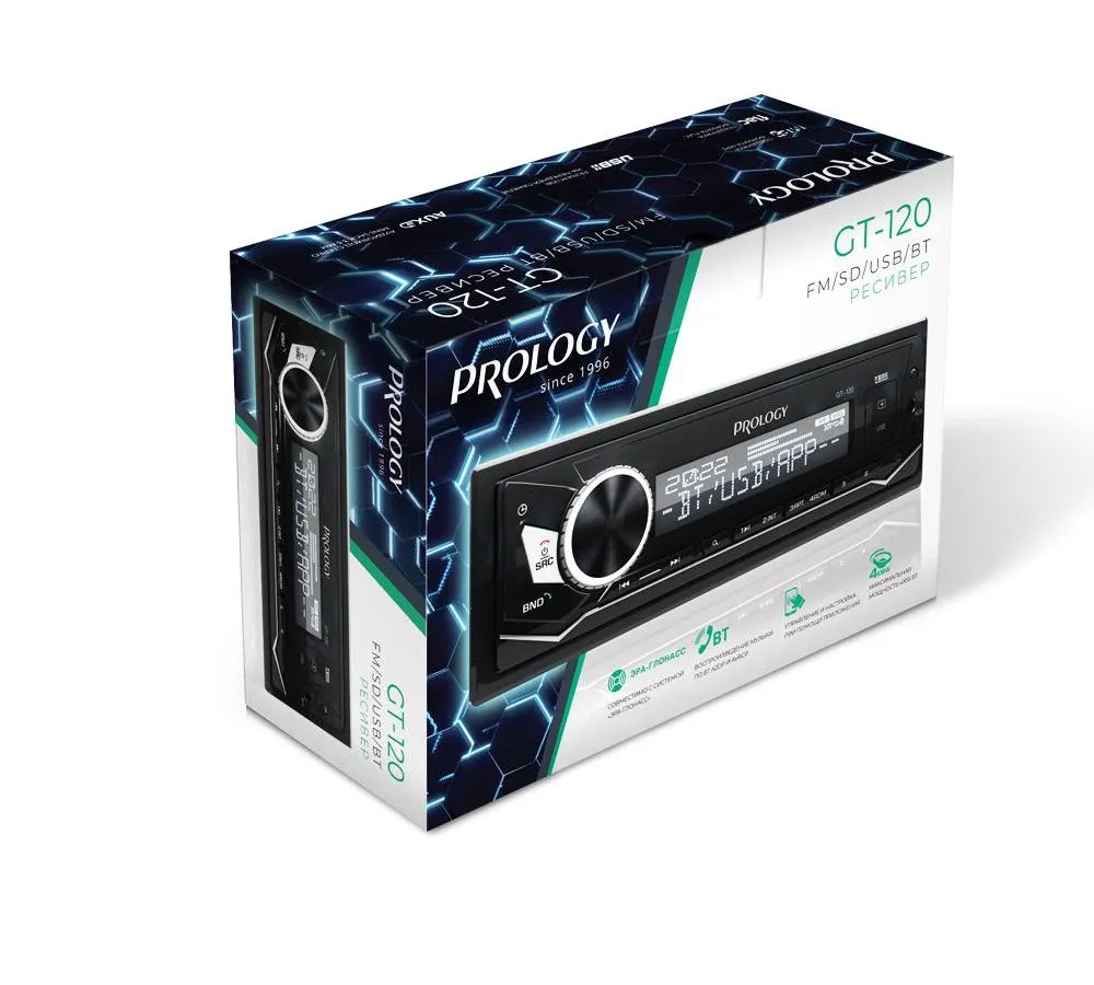Автомагнитола Prology GT-120 1DIN 4x55Вт v4.2 (PRGT120) - фото 15