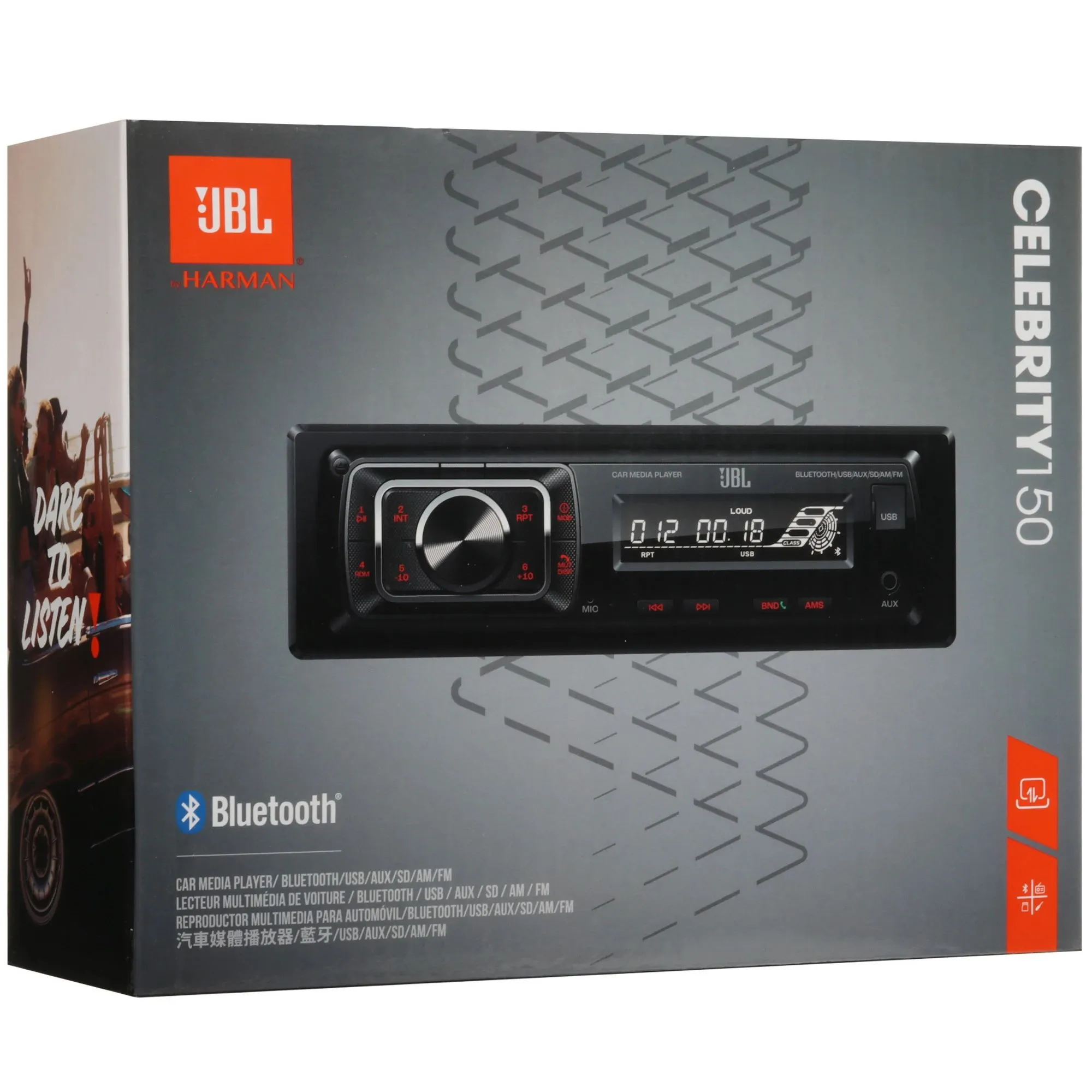 Автомагнитола JBL Celebrity 150 1DIN 4x50Вт AUX RDS (JBLCELEBRITY150) - фото 9