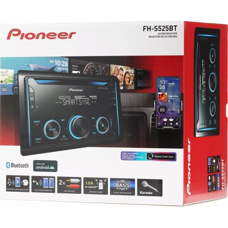 Автомагнитола Pioneer FH-S525BT 2DIN 4x50Вт RDS - фото 13