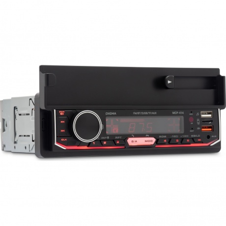 Автомагнитола Digma MCP-414 1DIN 4x45Вт v5.0 USB 2.0 AUX 4 ПДУ - фото 3