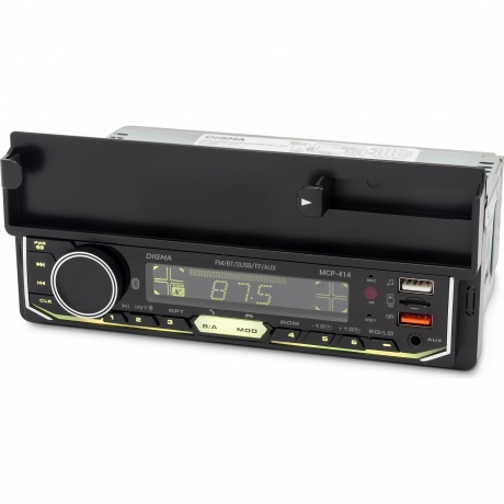 Автомагнитола Digma MCP-414 1DIN 4x45Вт v5.0 USB 2.0 AUX 4 ПДУ - фото 5