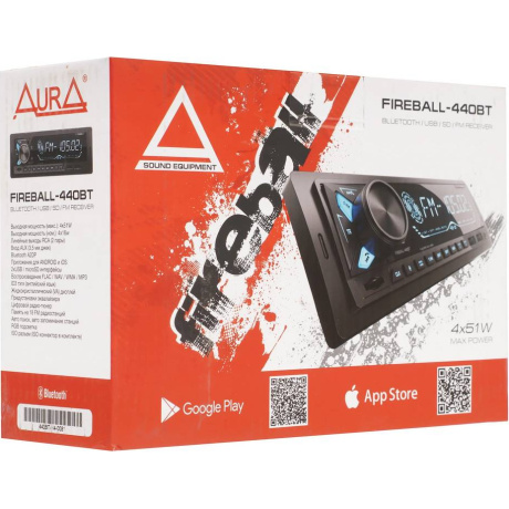 Автомагнитола Aura FIREBALL-440BT - фото 3
