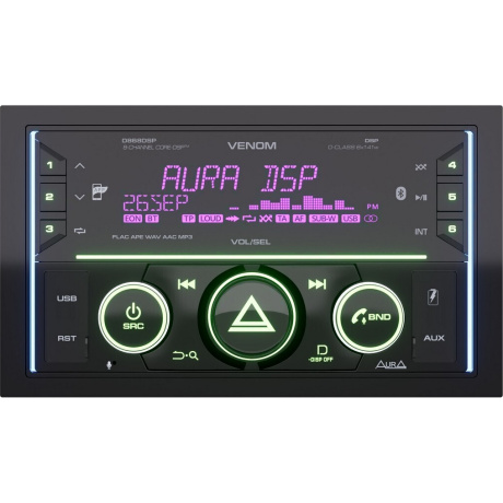 Автомагнитола Aura VENOM-D868DSP, 2-DIN