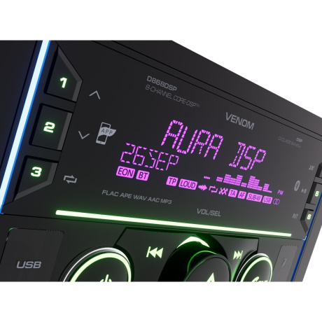 Автомагнитола Aura VENOM-D868DSP, 2-DIN - фото 4