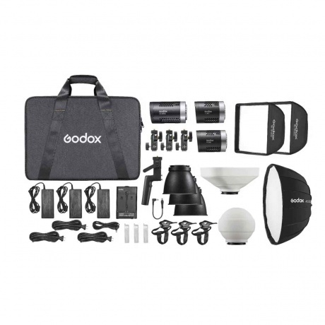 Комплект светодиодных осветителей Godox ML-KIT2 для видеосъемки - фото 1